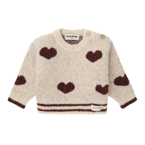Baby heart sweater