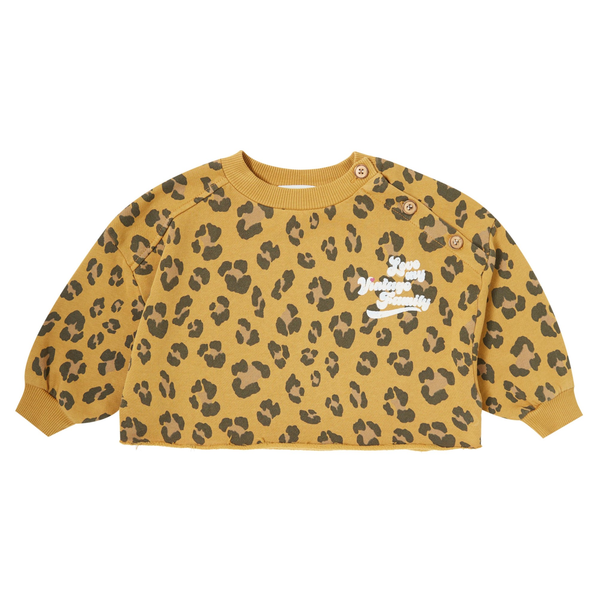 PLUSH SWEATSHIRT ANIMAL PRINT