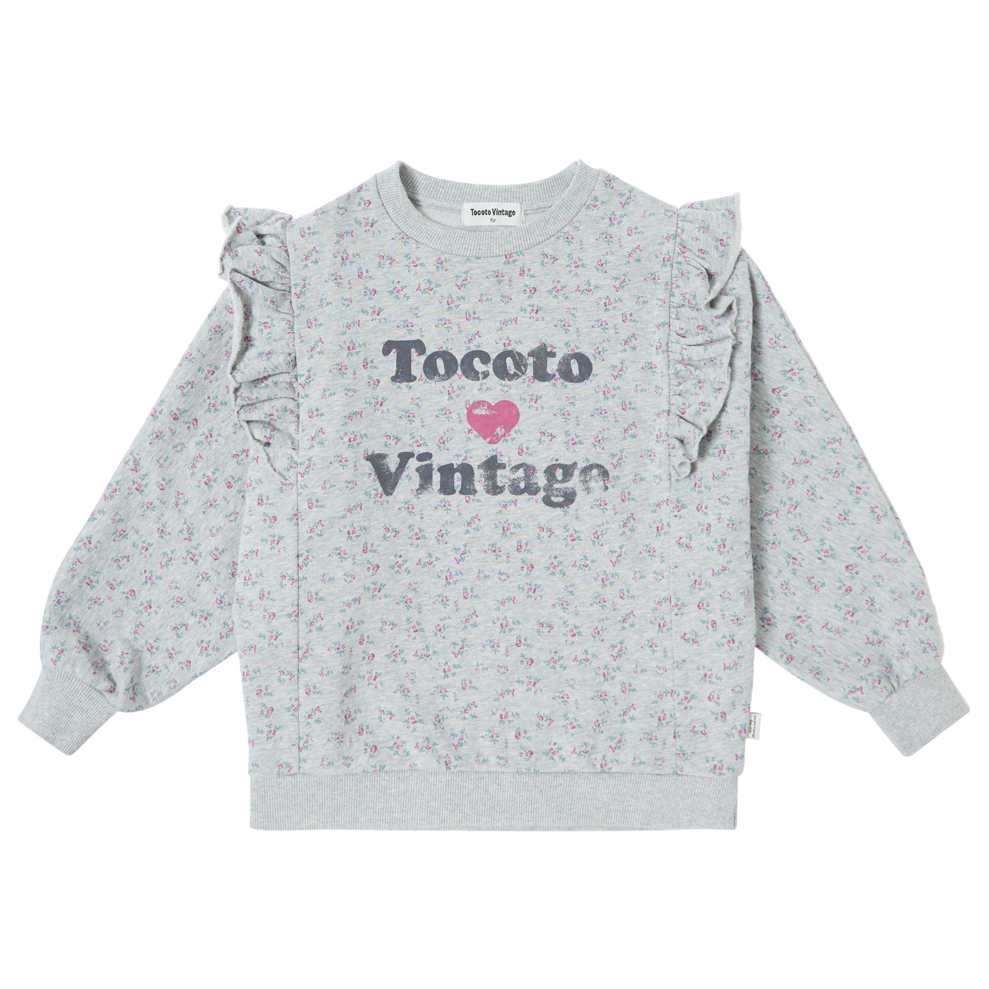 BABY-KID SWEATSHIRT FLOWERS PRINT 1