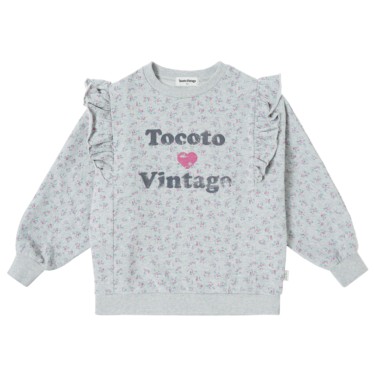 BABY-KID SWEATSHIRT FLOWERS PRINT 1