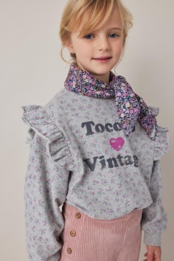 BABY-KID SWEATSHIRT FLOWERS PRINT 2