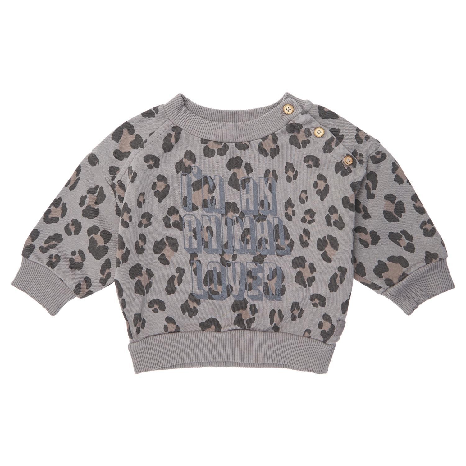 Baby animal print sweatshirt