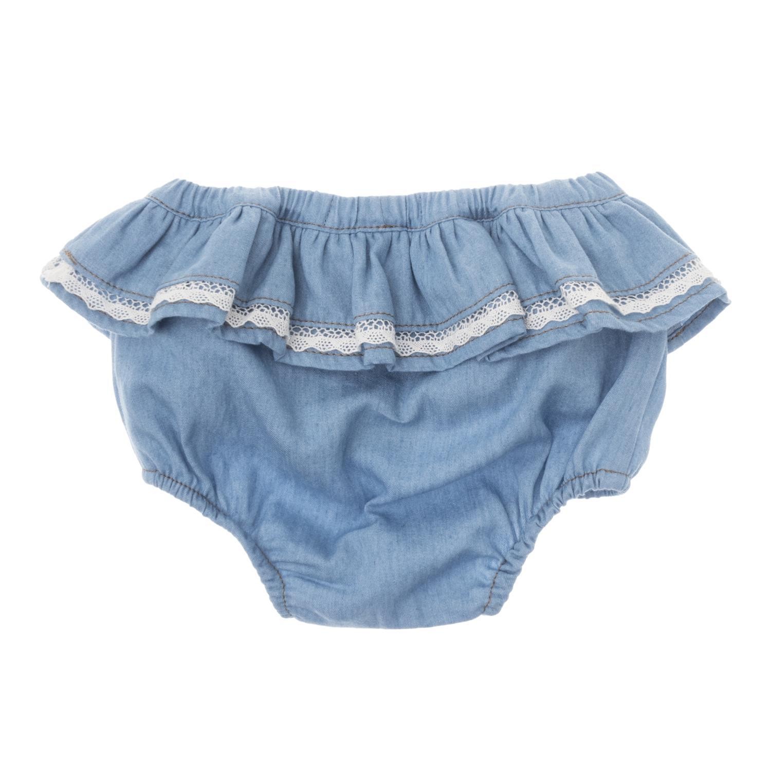 RUFFLED CHAMBRAY BLOOMER