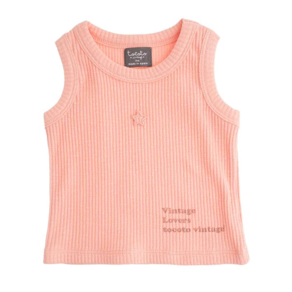 TSHIRT NO SLEEVES ORGANIC COTTON