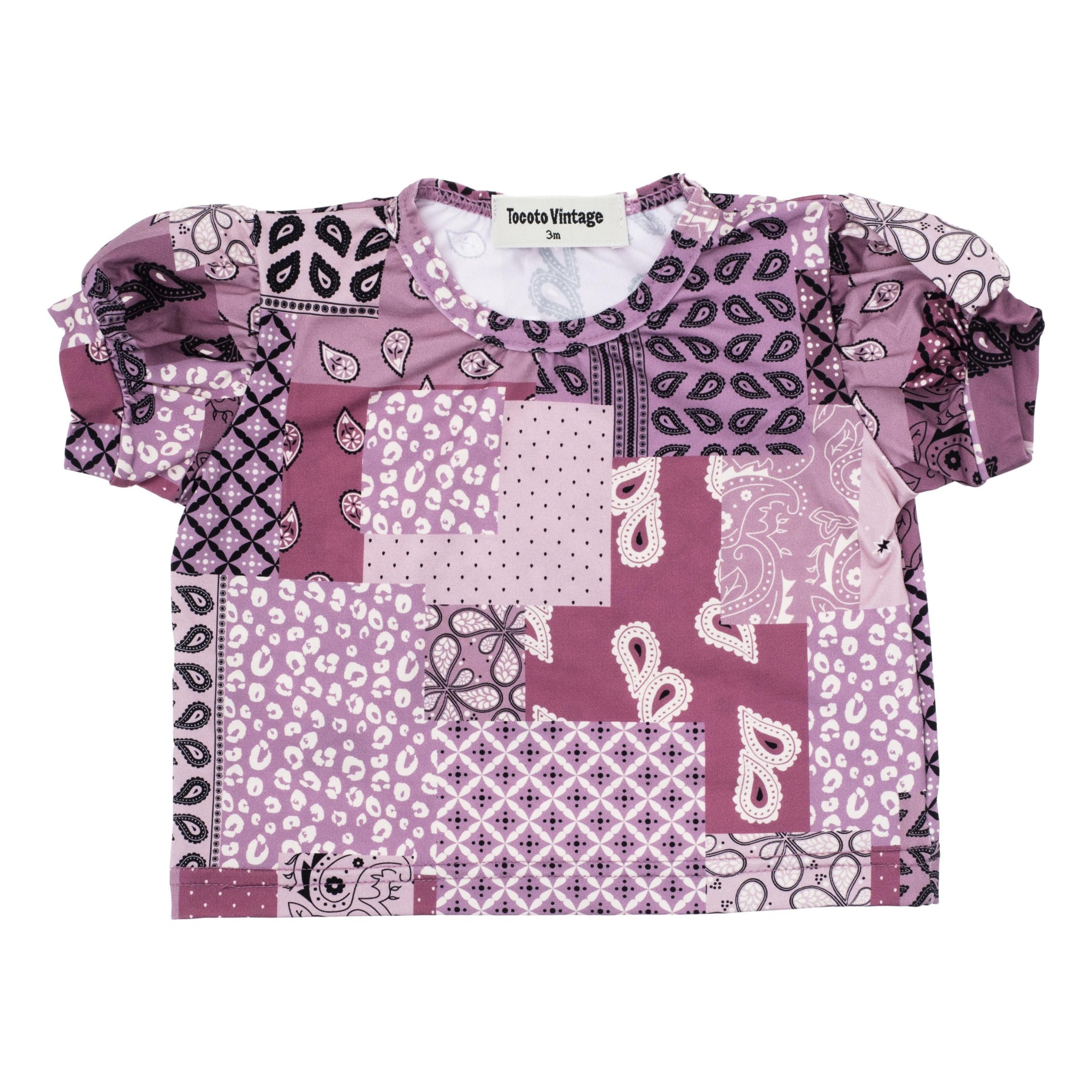 BABY SWIM TSHIRT SHORT SLEEVES PRINT BANDANA