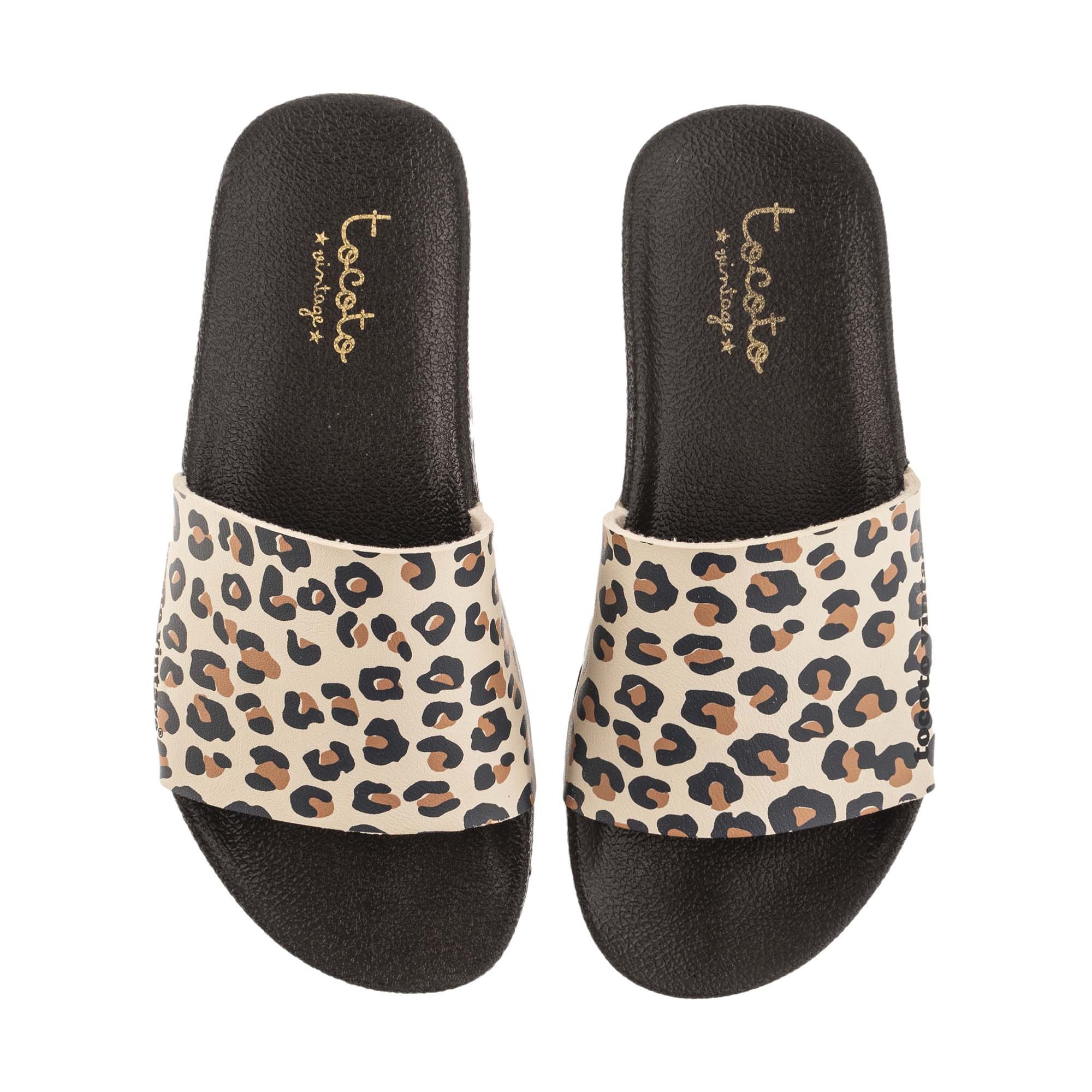 cow print flip flops