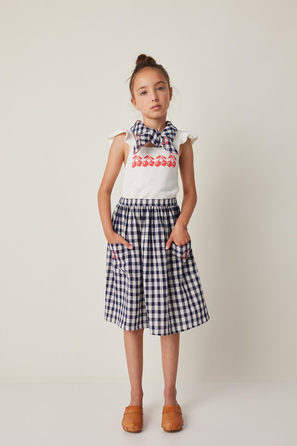 FALDA BOLSILLOS CUADRO VICHY