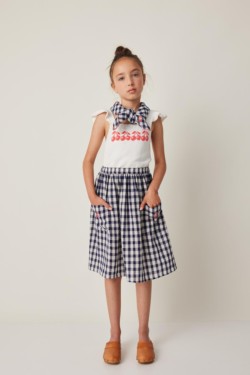 FALDA BOLSILLOS CUADRO VICHY