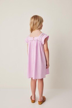 VESTIDO BORDADO FLORES BOLSILLOS 1