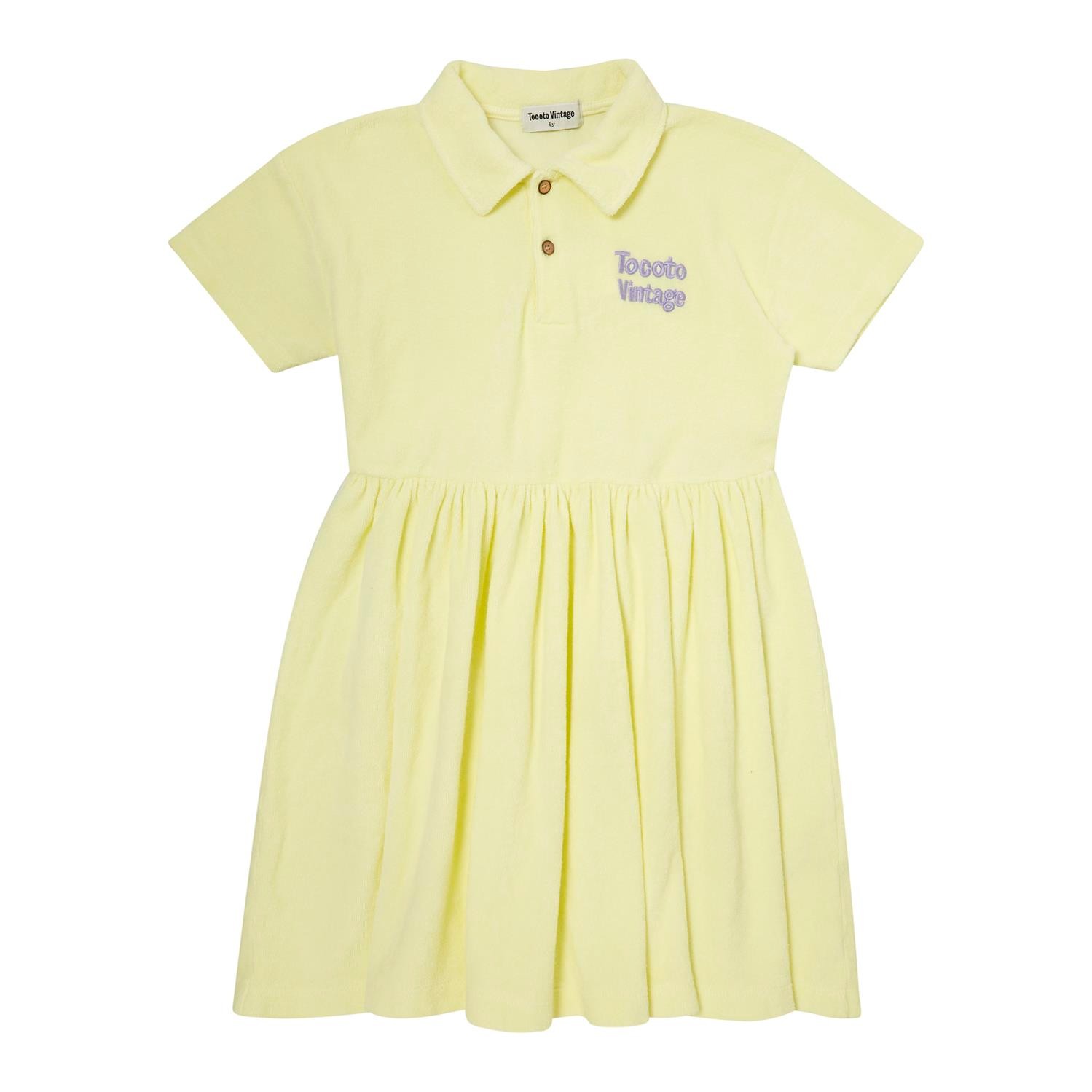 SHORT SLEEVE PLAIN TERRY DRESS 3