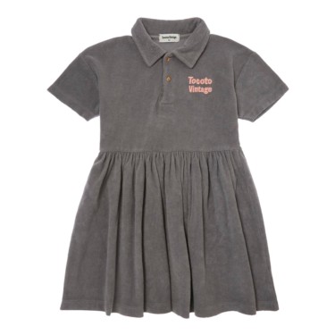 SHORT SLEEVE PLAIN TERRY DRESS 4