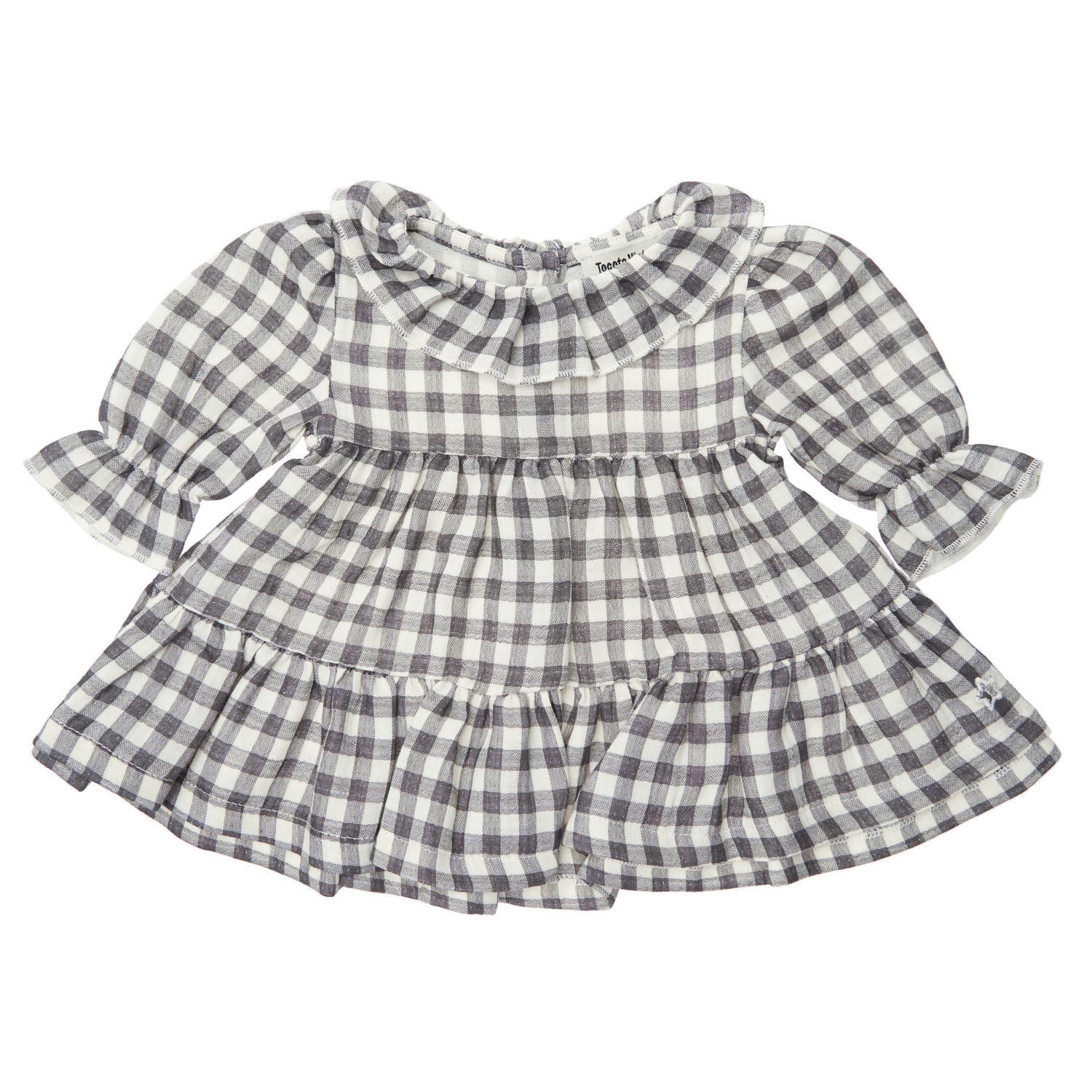 Gingham check baby dress