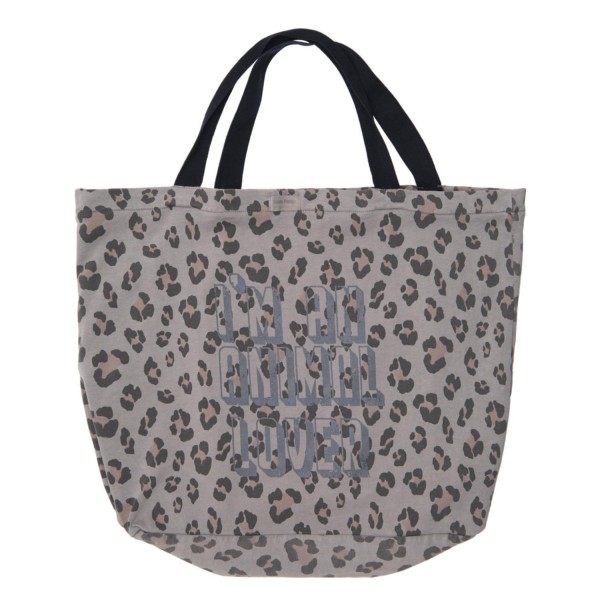 Animal print shopper bag