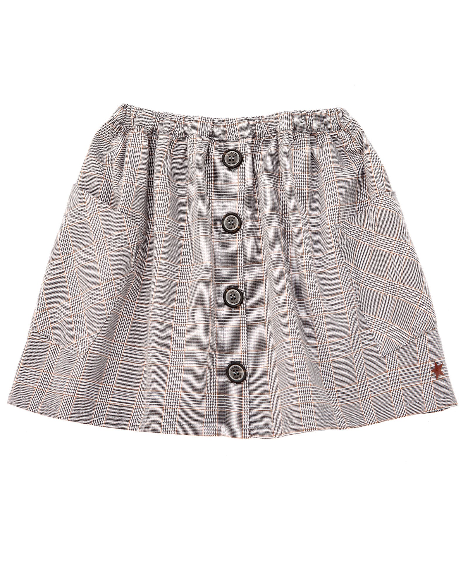 button down grey skirt