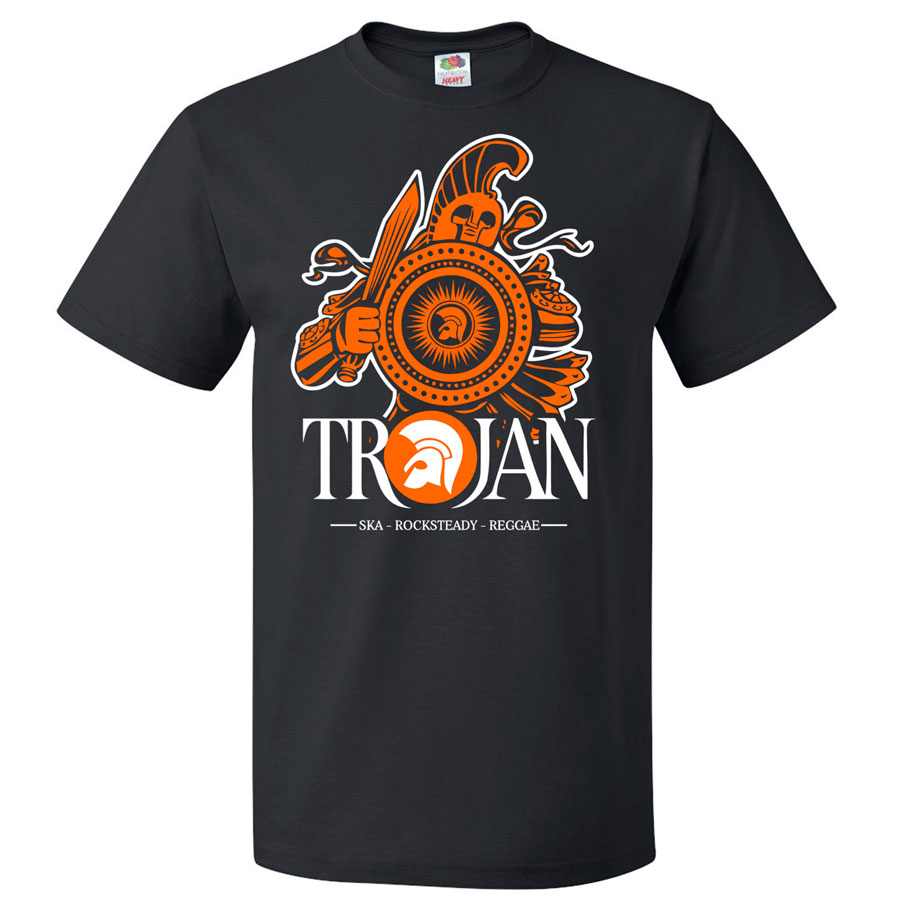 trojan record t shirt