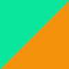 color-Verde agua / naranja