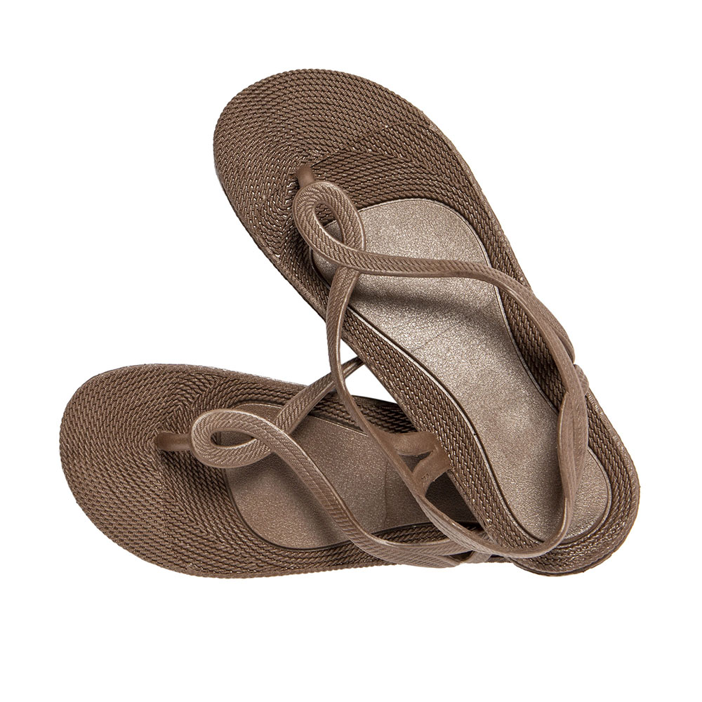 Antalya Tongs Marron Femme 2