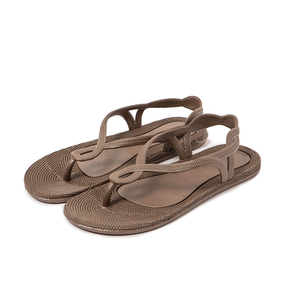 Antalya Tongs Marron Femme 9