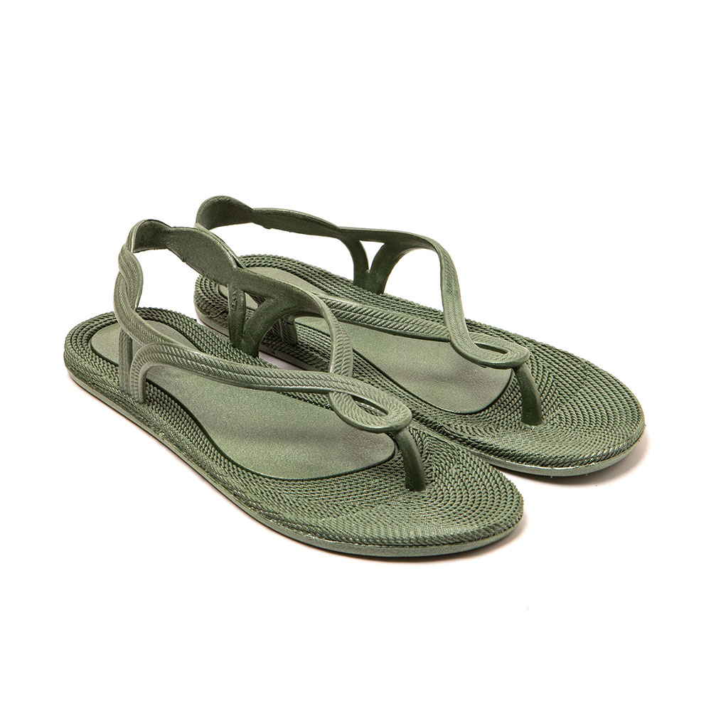 Antalya Tongs femme Vert Militaire
