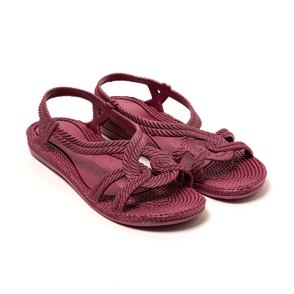Esmirna Sandales femme Grenat