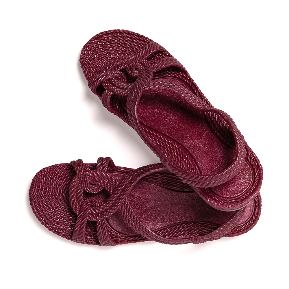 Sandals Esmirna color Garnet 1