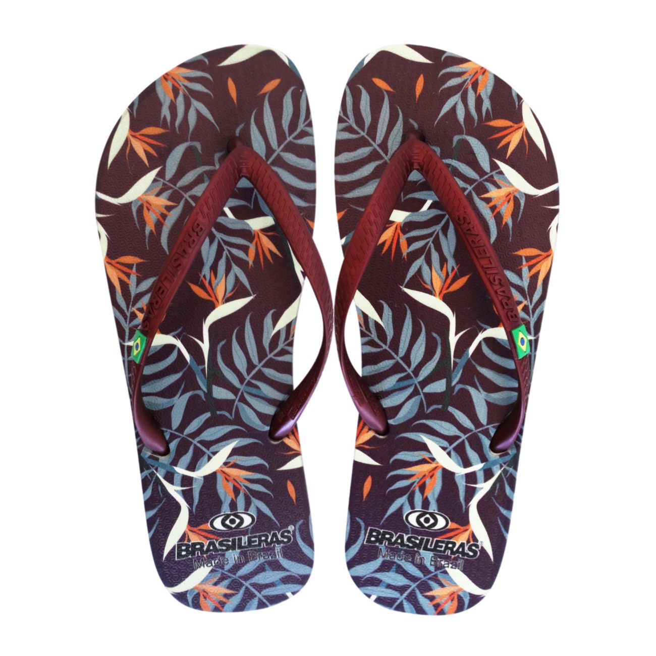 Tongs BRASILERAS, Printed Tropicolo,Hecho en Brazil