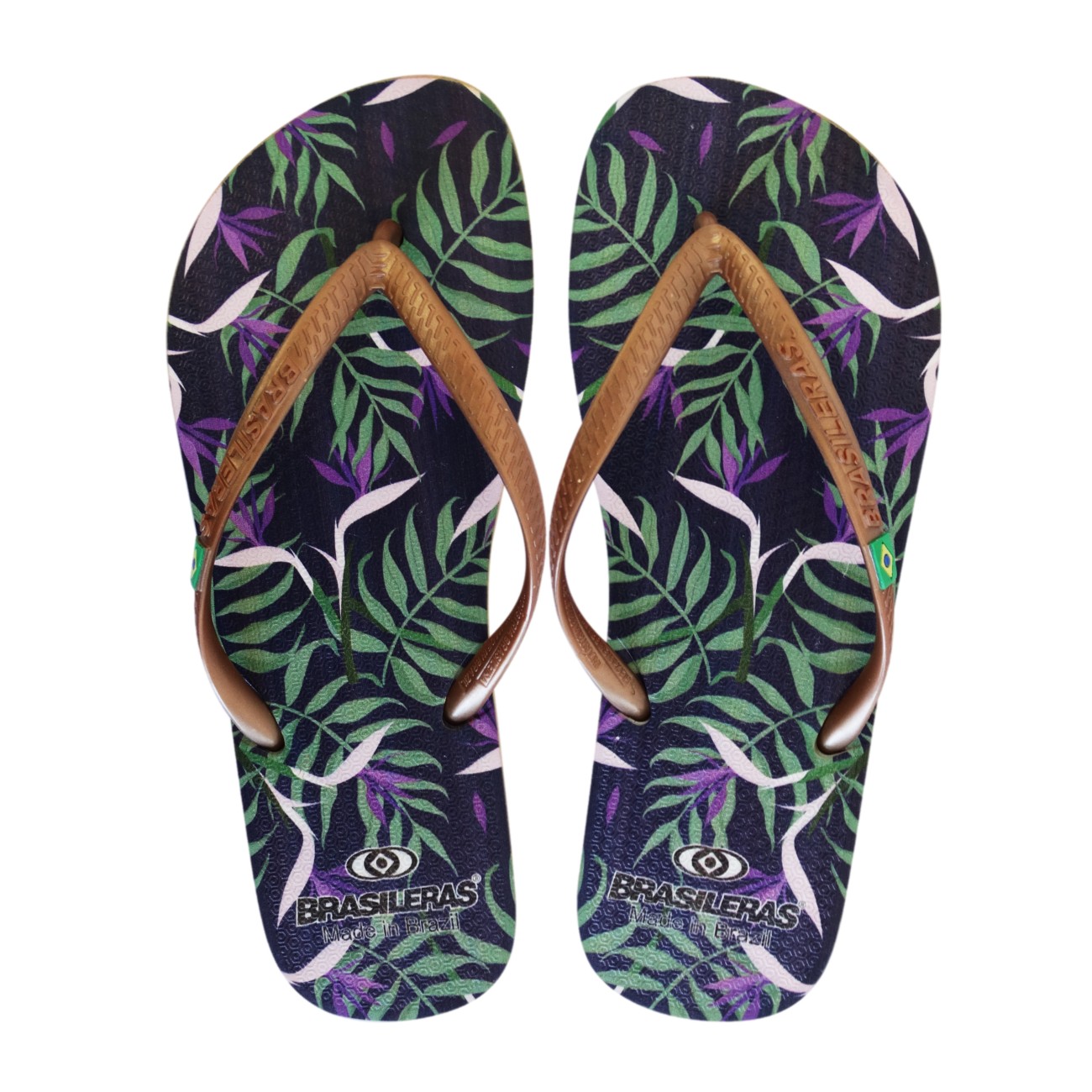 Tongs BRASILERAS, Printed Tropicolo,Hecho en Brazil