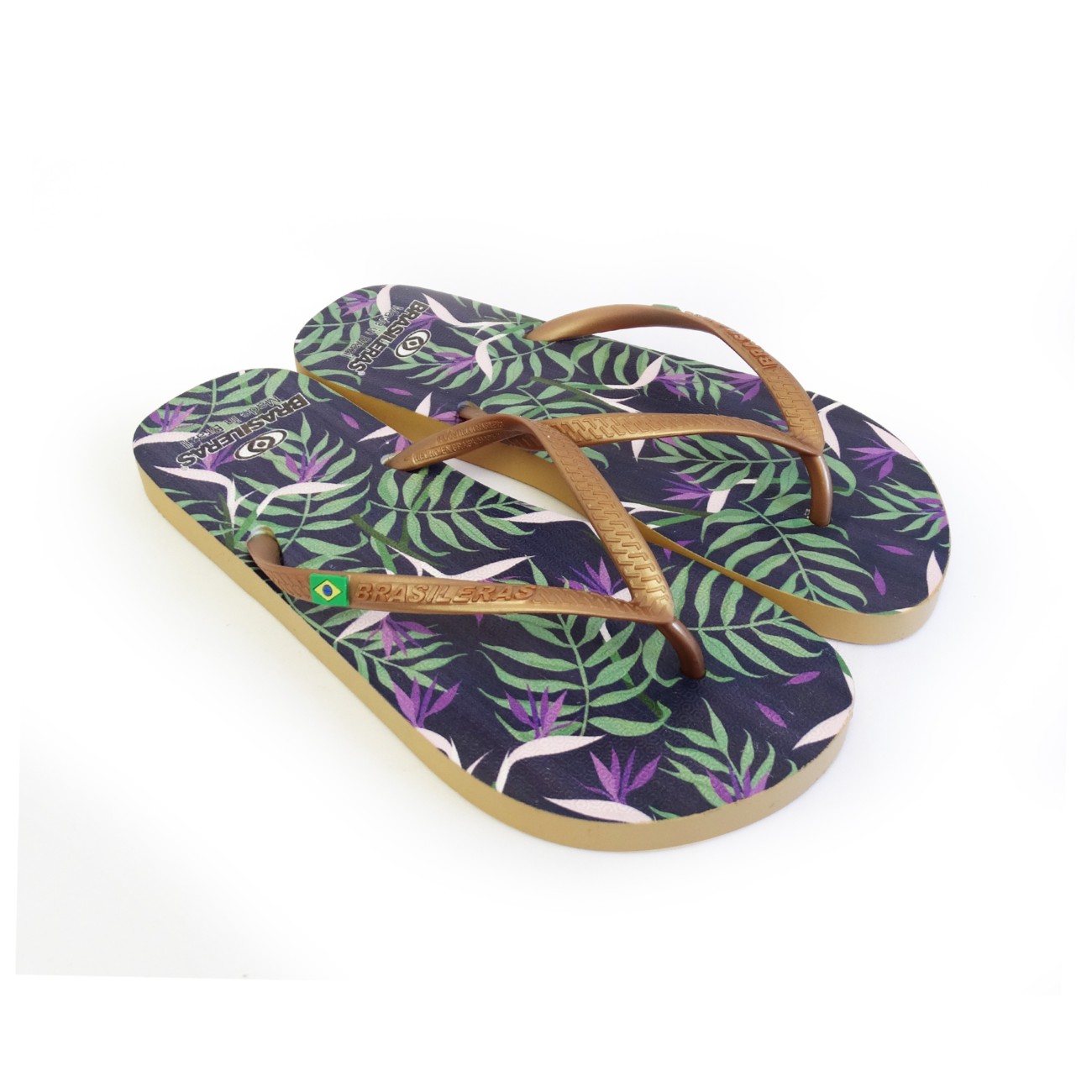Tongs BRASILERAS, Printed Tropicolo,Hecho en Brazil 1