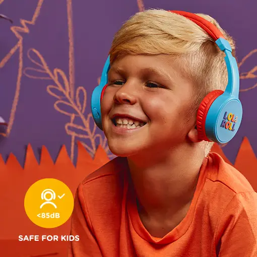 Casque Bluetooth pour enfants Lol&Roll Pop Blue