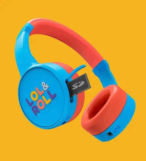Mini enceinte Bluetooth pour enfants Lol&Roll Pop Orange