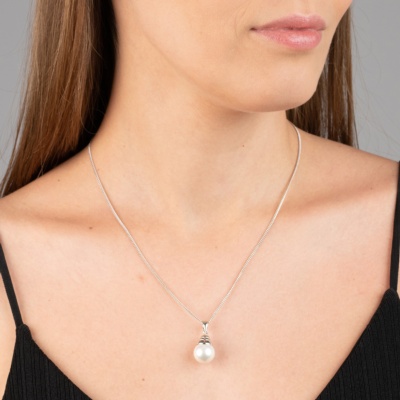 Sterling Silver Pearl Pendant Pearl 2