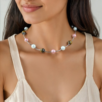 Pearl Necklace with Sterling Silver 1