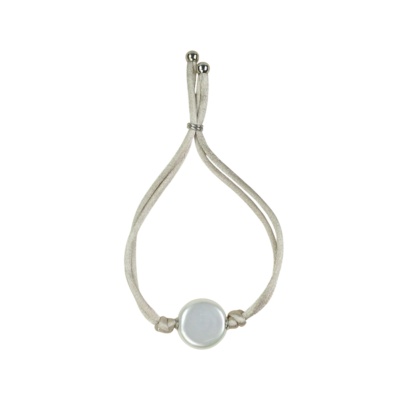 Pulsera Cordón con Perla blanca
