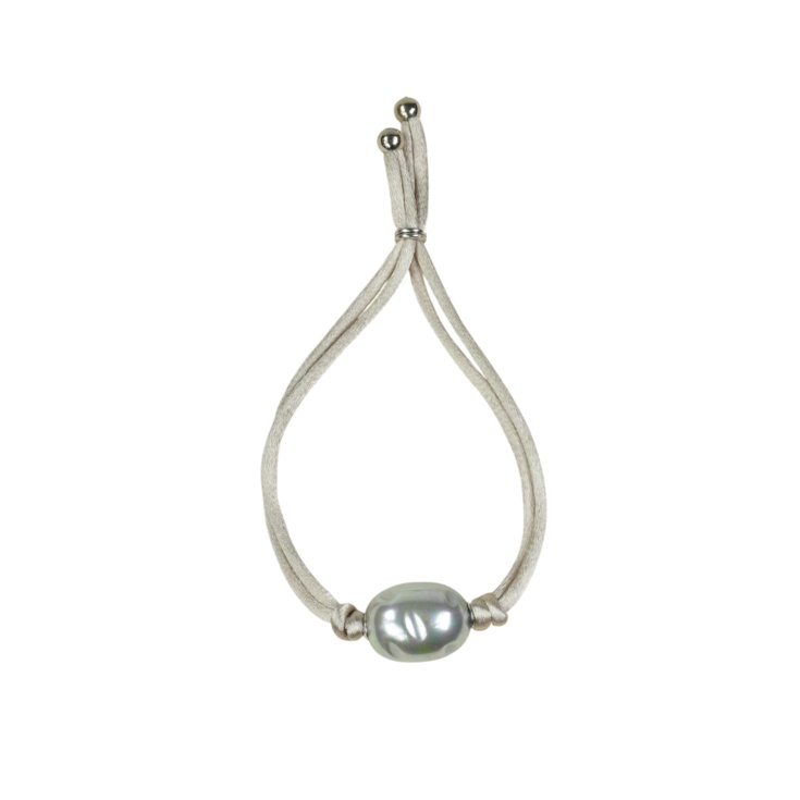 Kordelarmband mit Barockperle