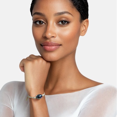 Kordelarmband mit Barockperle 2