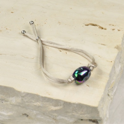 Kordelarmband mit Barockperle 1