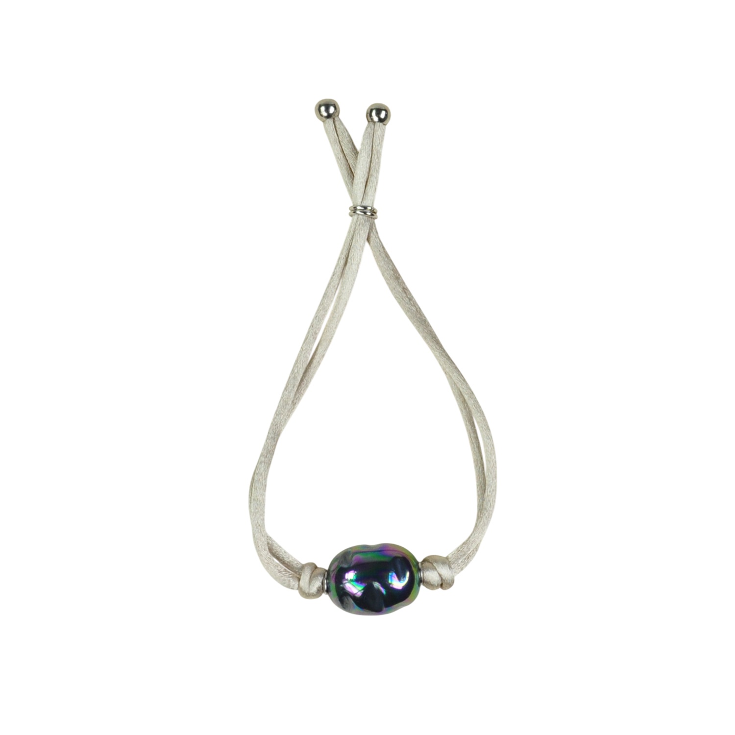 Kordelarmband mit Barockperle