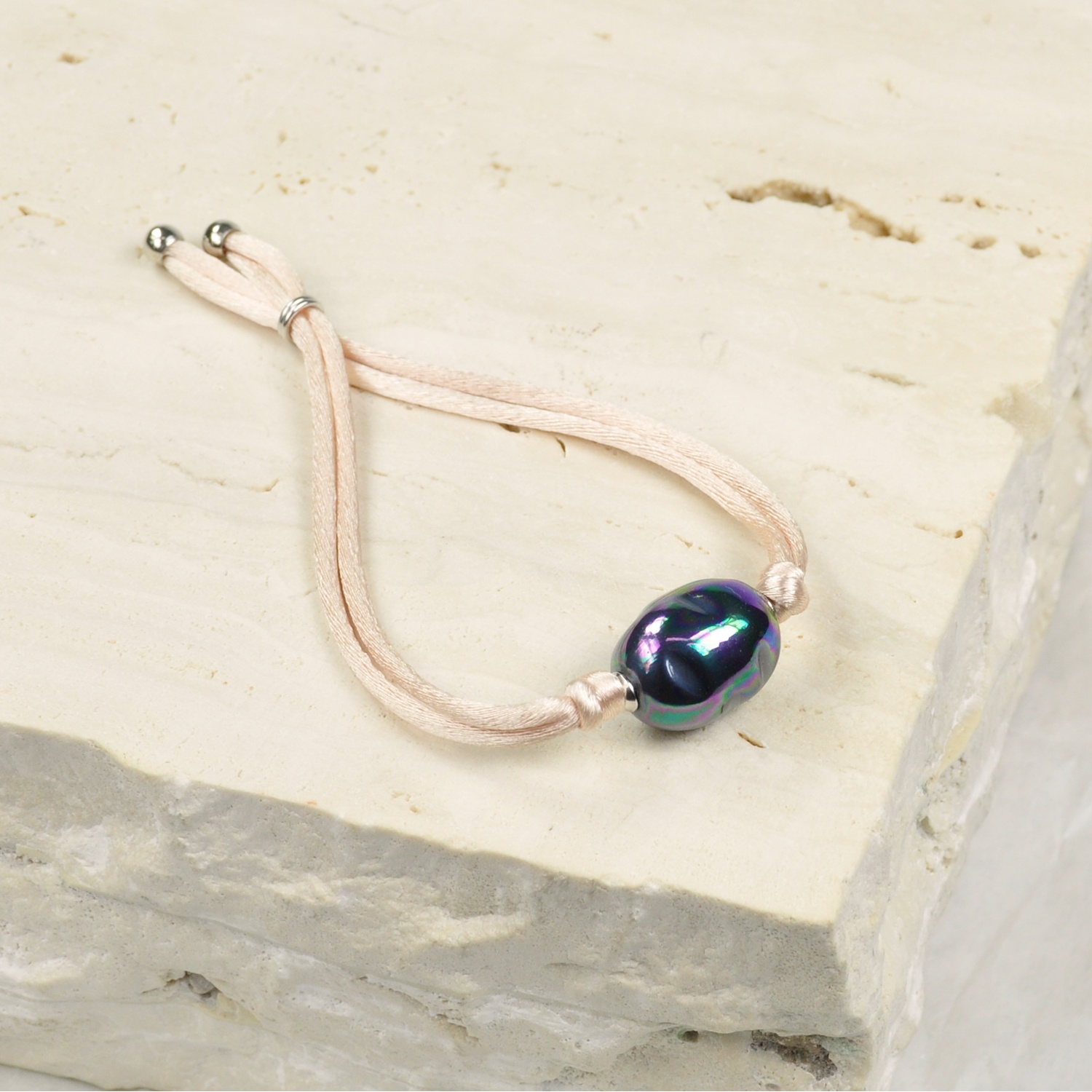 Pulsera Cordón con Perla barroca 1