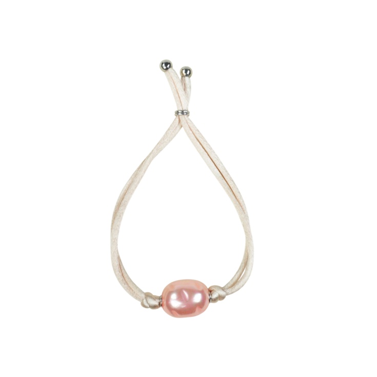Kordelarmband mit Barockperle