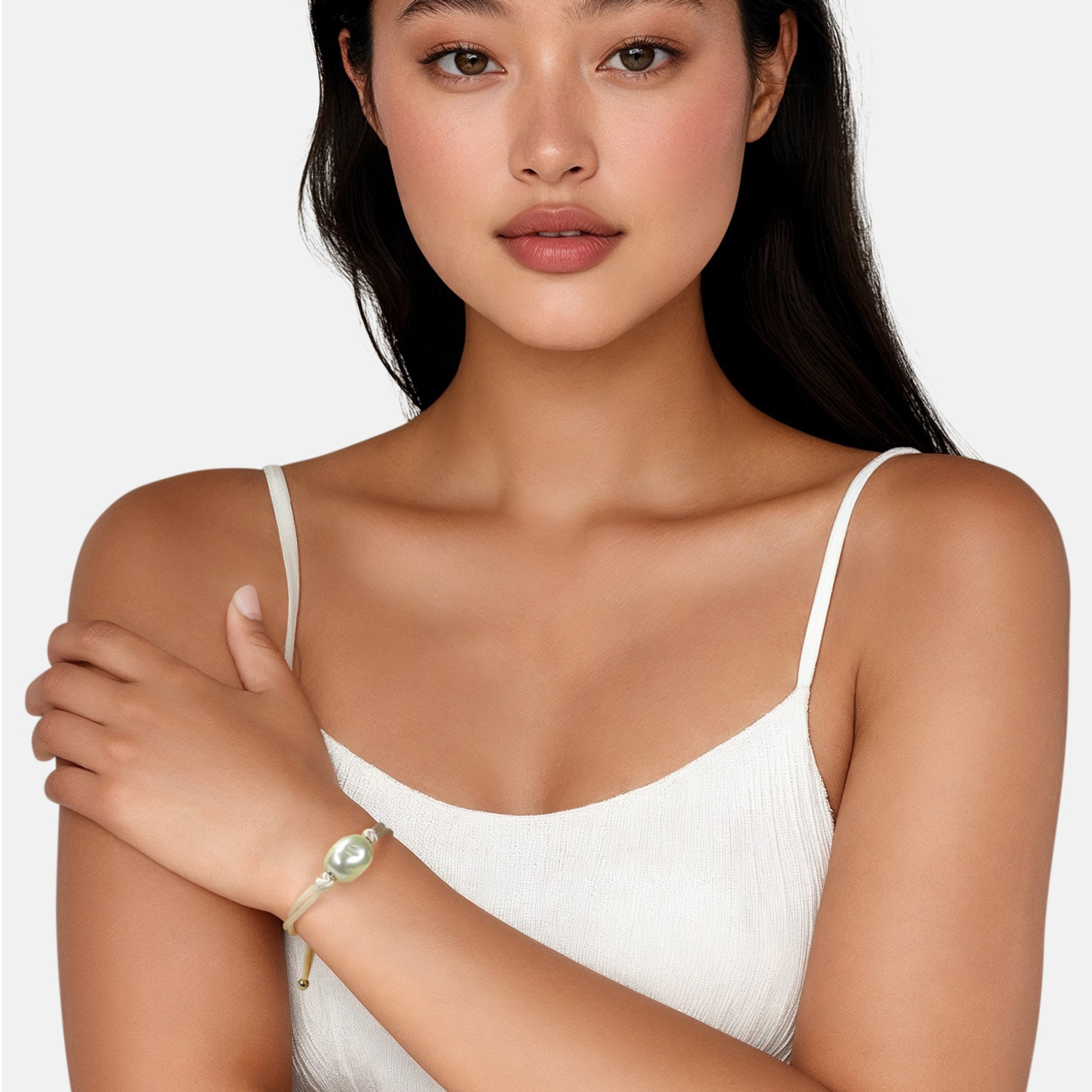 Kordelarmband mit Barockperle 2