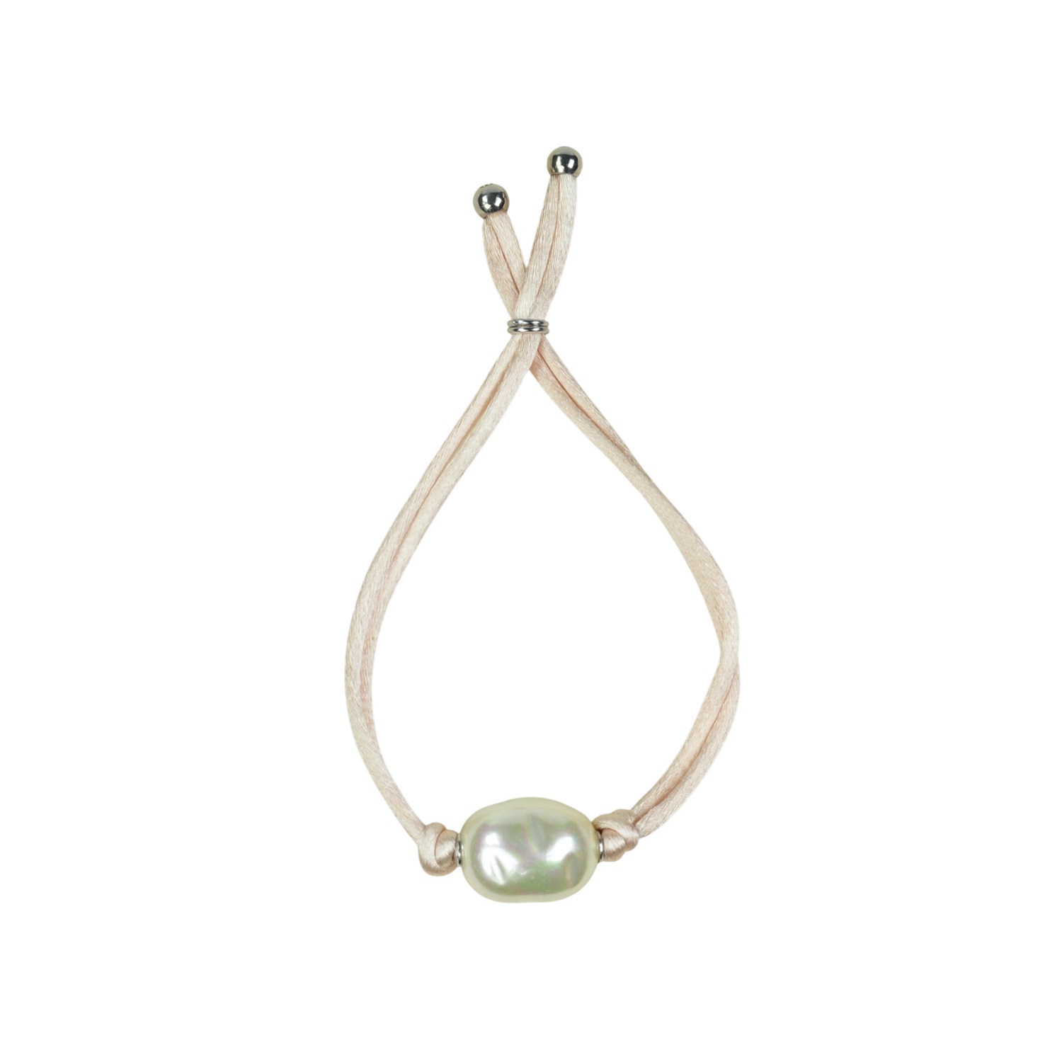 Kordelarmband mit Barockperle