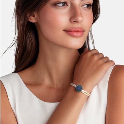 Pulsera Cordón con Perla blanca 2
