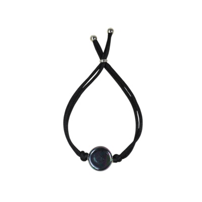 Pulsera Cordón con Perla blanca