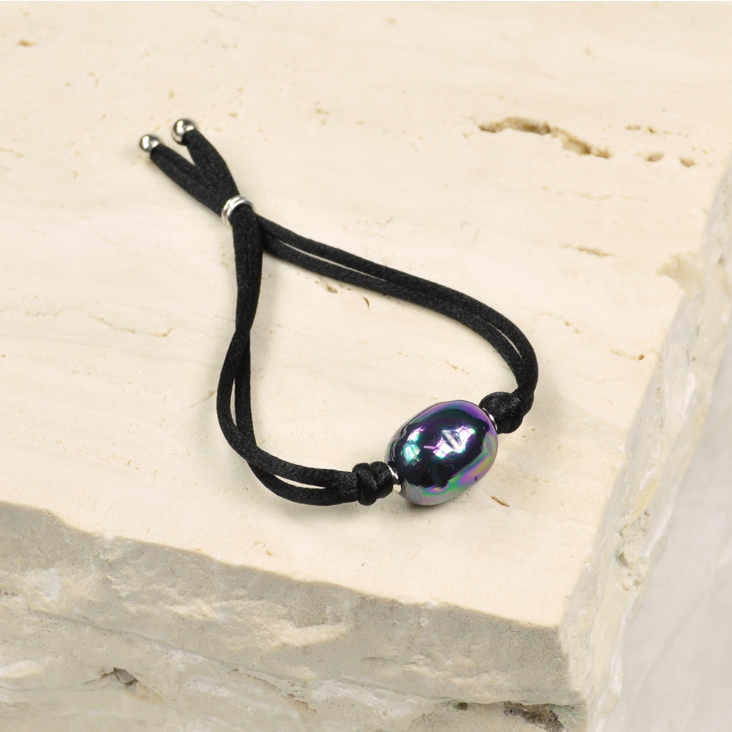 Pulsera Cordón con Perla barroca 1