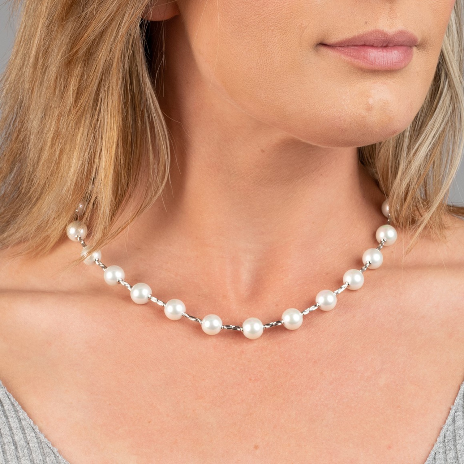Collar de Plata con Perlas 3