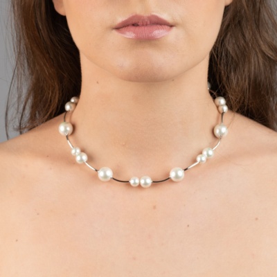Silberkette mit Perlen 2