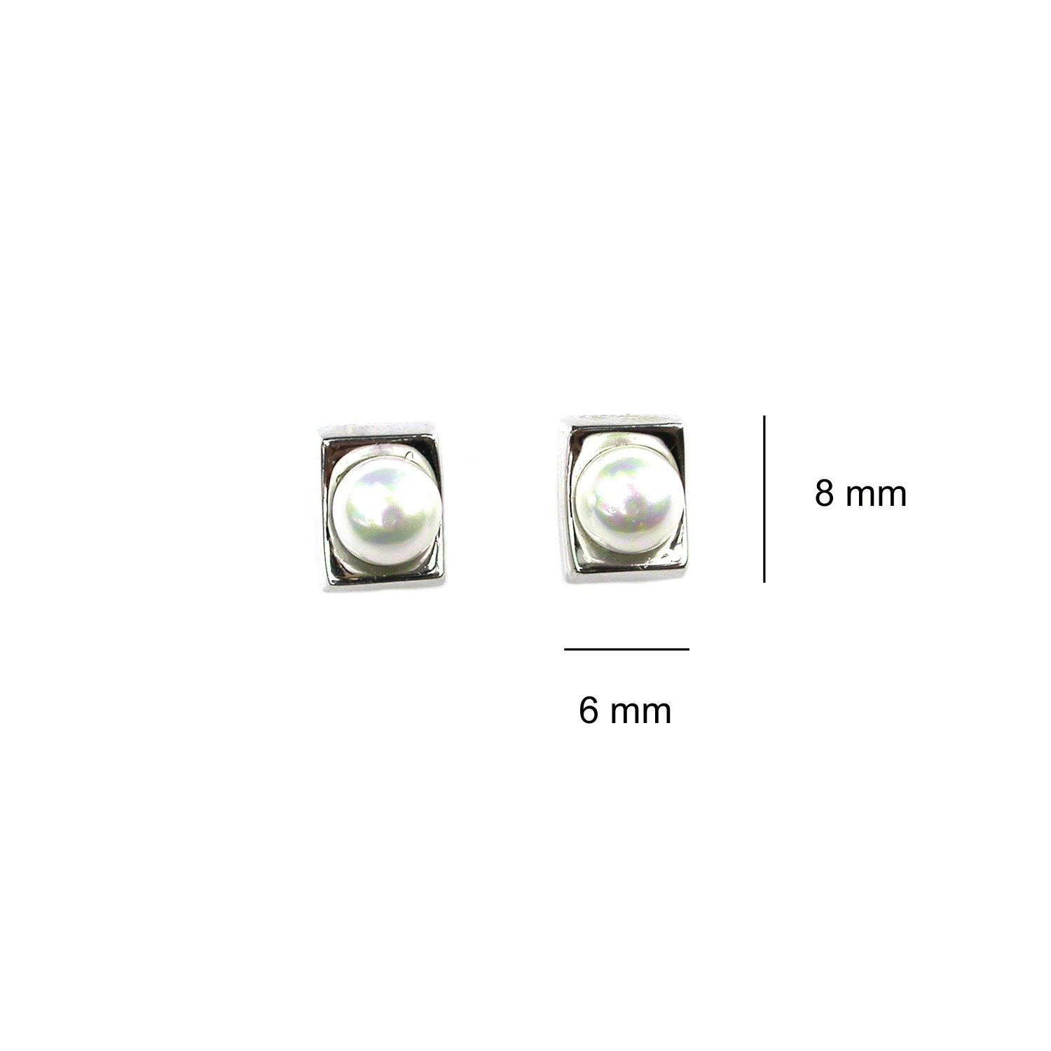Silver Pearls Earrings 3