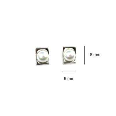 Pendientes de Plata con perlas 3