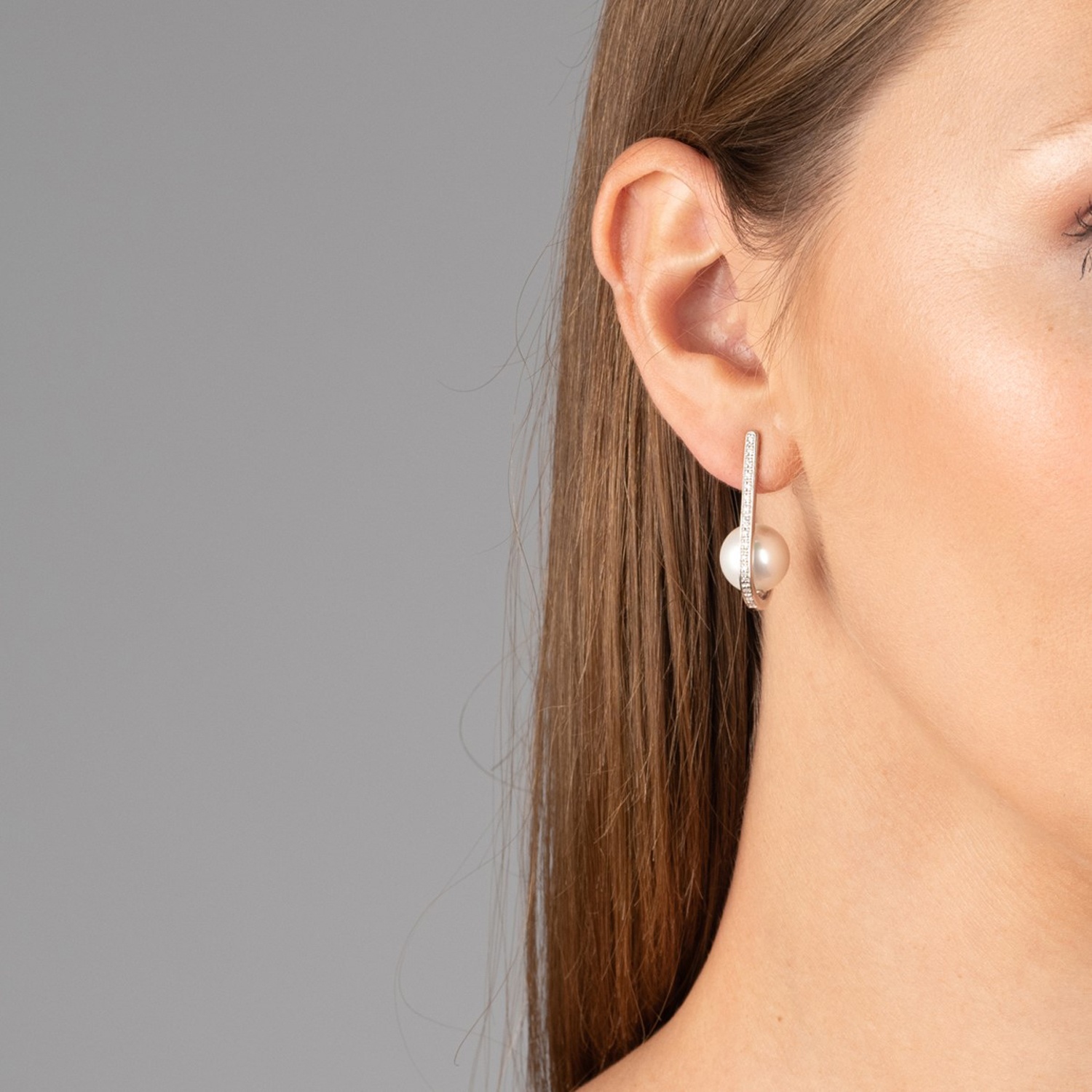 Sterling Silver pearl earrings 1