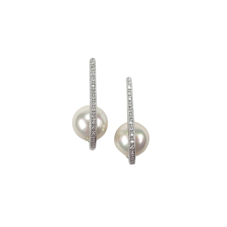 Sterling Silver pearl earrings